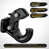 image:imageNilight Pintle Hook Hitch with Mounting Kit 40000 lbs Fits 212 to 3Inch Lunette Ring Mount Required 20Ton Hitch Receiver fit for Pintle Hook Mount20Ton Capacity
