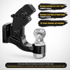 image:imageNilight Pintle Hook Hitch with Mounting Kit 40000 lbs Fits 212 to 3Inch Lunette Ring Mount Required 20Ton Hitch Receiver fit for Pintle Hook Mount2516 Ball Pintle Hook
