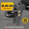 image:imageNilight Pintle Hook Hitch with Mounting Kit 40000 lbs Fits 212 to 3Inch Lunette Ring Mount Required 20Ton Hitch Receiver fit for Pintle Hook Mount3 ID 12Ton Tow Eye