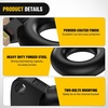 image:imageNilight Pintle Hook Hitch with Mounting Kit 40000 lbs Fits 212 to 3Inch Lunette Ring Mount Required 20Ton Hitch Receiver fit for Pintle Hook Mount3 ID 12Ton Tow Eye