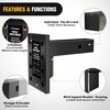 image:imageNilight Pintle Hook Hitch with Mounting Kit 40000 lbs Fits 212 to 3Inch Lunette Ring Mount Required 20Ton Hitch Receiver fit for Pintle Hook Mount3 Position Pintle Hook Mount