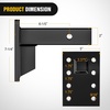 image:imageNilight Pintle Hook Hitch with Mounting Kit 40000 lbs Fits 212 to 3Inch Lunette Ring Mount Required 20Ton Hitch Receiver fit for Pintle Hook Mount3 Position Pintle Hook Mount