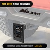image:imageNilight Pintle Hook Hitch with Mounting Kit 40000 lbs Fits 212 to 3Inch Lunette Ring Mount Required 20Ton Hitch Receiver fit for Pintle Hook Mount3 Position Pintle Hook Mount