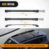image:imageNilight Roof Rack Cross Bars Fit for Ford Bronco Sport On Road Base Big Bend 2021 2022 2023 2024 Adjustable Aluminum Less Wind Noise Car Crossbars for Cargo Carrier Luggage Kayak Tent SnowboardJeep Renegade 20152021