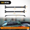 image:imageNilight Roof Rack Cross Bars Fit for Ford Bronco Sport On Road Base Big Bend 2021 2022 2023 2024 Adjustable Aluminum Less Wind Noise Car Crossbars for Cargo Carrier Luggage Kayak Tent SnowboardToyota Highlander 20202025