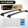 image:imageNilight Roof Rack Cross Bars Fit for Ford Bronco Sport On Road Base Big Bend 2021 2022 2023 2024 Adjustable Aluminum Less Wind Noise Car Crossbars for Cargo Carrier Luggage Kayak Tent SnowboardHonda CRV  Hybrid 20232024