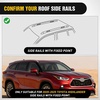 image:imageNilight Roof Rack Cross Bars Fit for Ford Bronco Sport On Road Base Big Bend 2021 2022 2023 2024 Adjustable Aluminum Less Wind Noise Car Crossbars for Cargo Carrier Luggage Kayak Tent SnowboardToyota Highlander 20202025