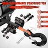 image:imageNilight Synthetic Winch Rope Kit 316 Inch x 50 Feet  6000 lbs Cable Line With Protective Sleeve 13500 lbs Hook Stopper for 4WD Off Road Vehicle UTV ATV SUV Truck GreyOrange