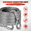 image:imageNilight Synthetic Winch Rope Kit 316 Inch x 50 Feet  6000 lbs Cable Line With Protective Sleeve 13500 lbs Hook Stopper for 4WD Off Road Vehicle UTV ATV SUV Truck GreyGray