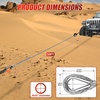 image:imageNilight Synthetic Winch Rope Kit 316 Inch x 50 Feet  6000 lbs Cable Line With Protective Sleeve 13500 lbs Hook Stopper for 4WD Off Road Vehicle UTV ATV SUV Truck GreyGray