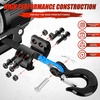 image:imageNilight Synthetic Winch Rope Kit 316 Inch x 50 Feet  6000 lbs Cable Line With Protective Sleeve 13500 lbs Hook Stopper for 4WD Off Road Vehicle UTV ATV SUV Truck GreyBlue