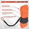 image:imageNilight Synthetic Winch Rope Kit 316 Inch x 50 Feet  6000 lbs Cable Line With Protective Sleeve 13500 lbs Hook Stopper for 4WD Off Road Vehicle UTV ATV SUV Truck GreyOrange