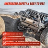 image:imageNilight Synthetic Winch Rope Kit 316 Inch x 50 Feet  6000 lbs Cable Line With Protective Sleeve 13500 lbs Hook Stopper for 4WD Off Road Vehicle UTV ATV SUV Truck GreyGray