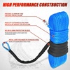 image:imageNilight Synthetic Winch Rope Kit 316 Inch x 50 Feet  6000 lbs Cable Line With Protective Sleeve 13500 lbs Hook Stopper for 4WD Off Road Vehicle UTV ATV SUV Truck GreyBlue