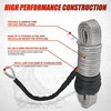 image:imageNilight Synthetic Winch Rope Kit 316 Inch x 50 Feet  6000 lbs Cable Line With Protective Sleeve 13500 lbs Hook Stopper for 4WD Off Road Vehicle UTV ATV SUV Truck GreyGray