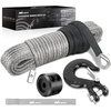 image:imageNilight Synthetic Winch Rope Kit 316 Inch x 50 Feet  6000 lbs Cable Line With Protective Sleeve 13500 lbs Hook Stopper for 4WD Off Road Vehicle UTV ATV SUV Truck GreyGray