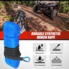 image:imageNilight Synthetic Winch Rope Kit 316 Inch x 50 Feet  6000 lbs Cable Line With Protective Sleeve 13500 lbs Hook Stopper for 4WD Off Road Vehicle UTV ATV SUV Truck GreyBlue