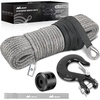 image:imageNilight Synthetic Winch Rope Kit 316 Inch x 50 Feet  6000 lbs Cable Line With Protective Sleeve 13500 lbs Hook Stopper for 4WD Off Road Vehicle UTV ATV SUV Truck GreyGray
