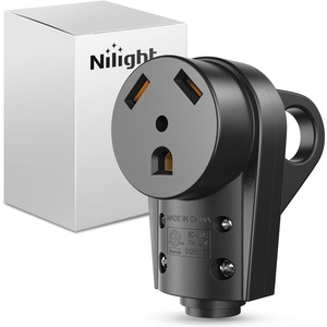 image:imageNilight 50 Amp RV Male Replacement Plug 125250 Volt Heavy Duty Receptacle with Handle ETL Listed NEMA 1450P for Camper Caravan Motorhome Van TrailerBlack
