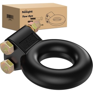 image:imageNilight Pintle Hook Hitch with Mounting Kit 40000 lbs Fits 212 to 3Inch Lunette Ring Mount Required 20Ton Hitch Receiver fit for Pintle Hook Mount3 ID 12Ton Tow Eye