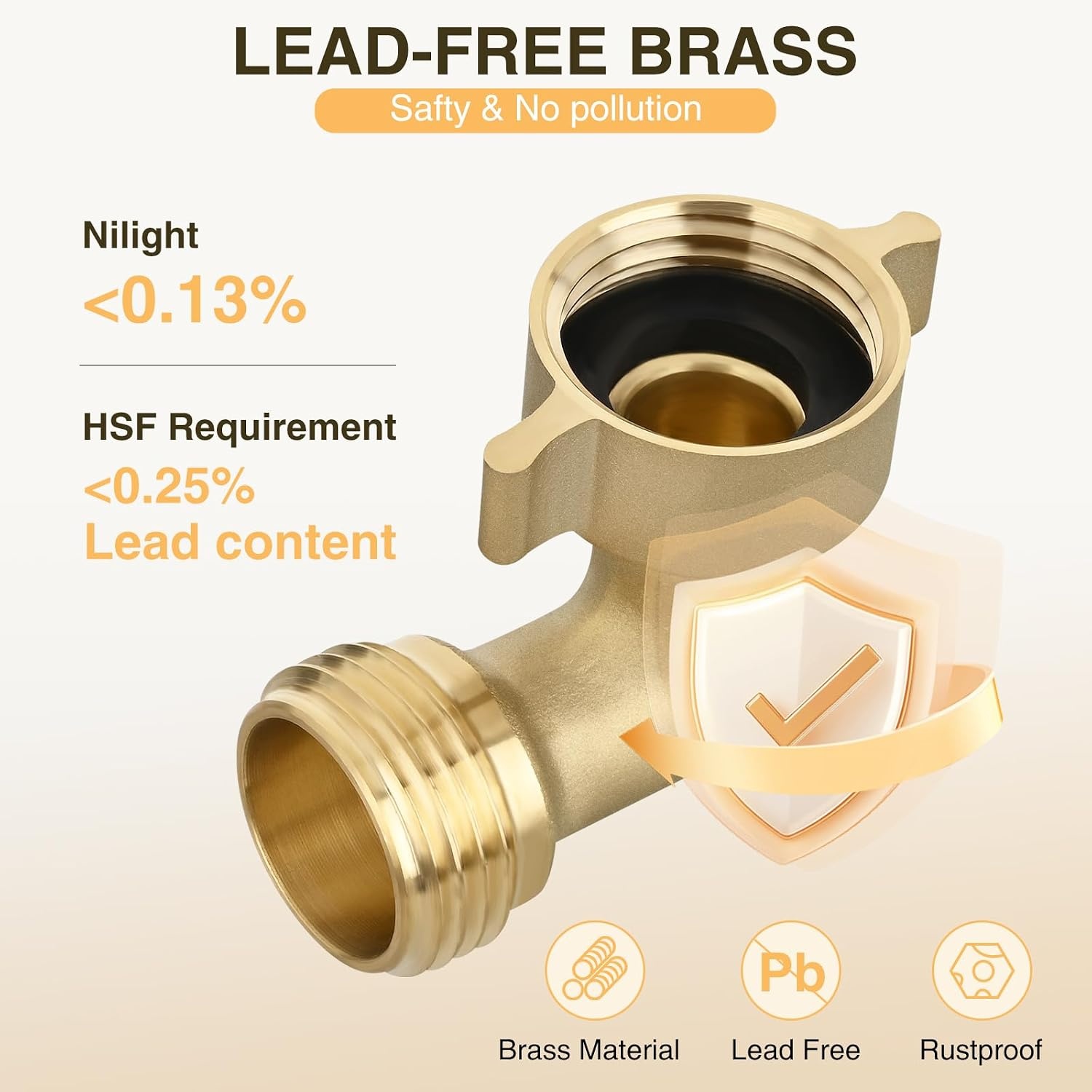 image:imageNilight RV Water Pressure Regulator for RV Camper Adjustable Handle Water Hose Pressure Regulator with Oil Filled Gauge and Inlet Screen Filter Brass Leadfree Reducer Valve for Camper Travel Trailer90 Degree Hose Elbow