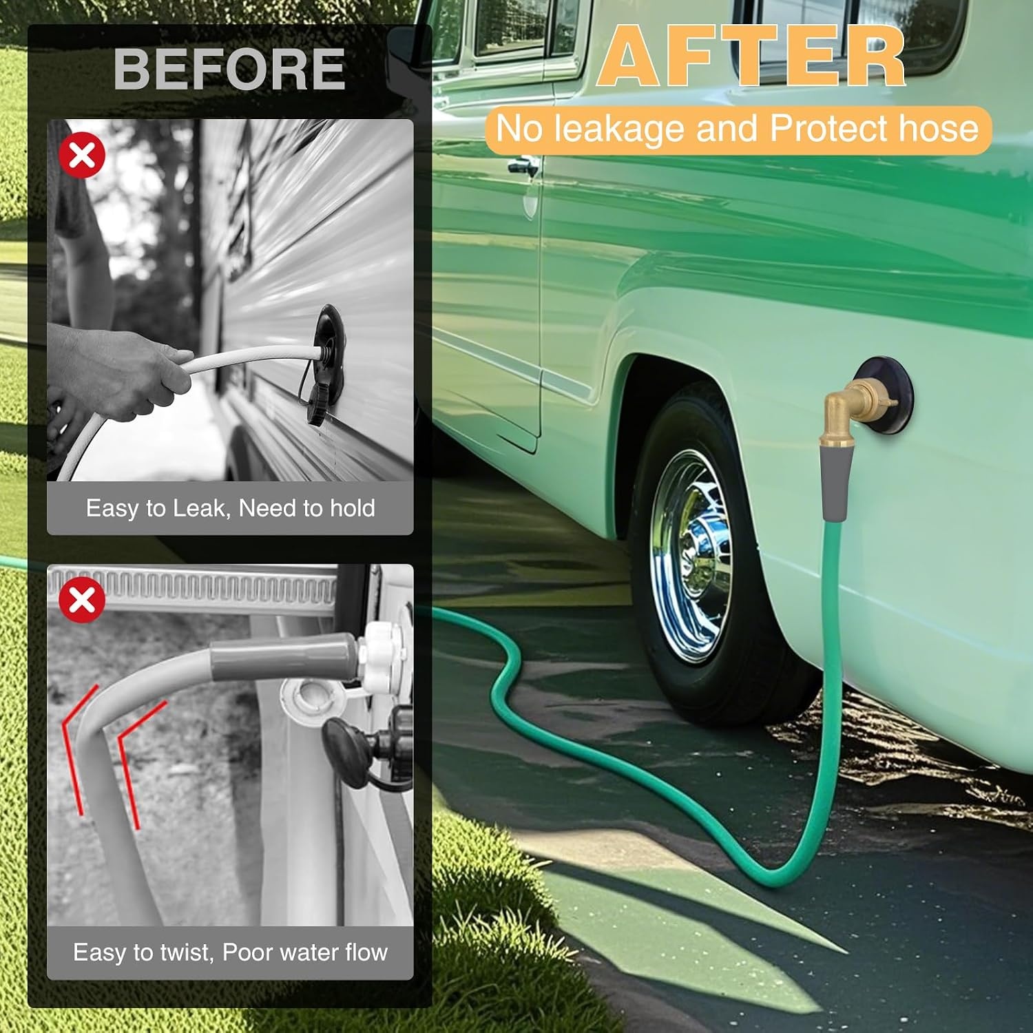 image:imageNilight RV Water Pressure Regulator for RV Camper Adjustable Handle Water Hose Pressure Regulator with Oil Filled Gauge and Inlet Screen Filter Brass Leadfree Reducer Valve for Camper Travel Trailer90 Degree Hose Elbow