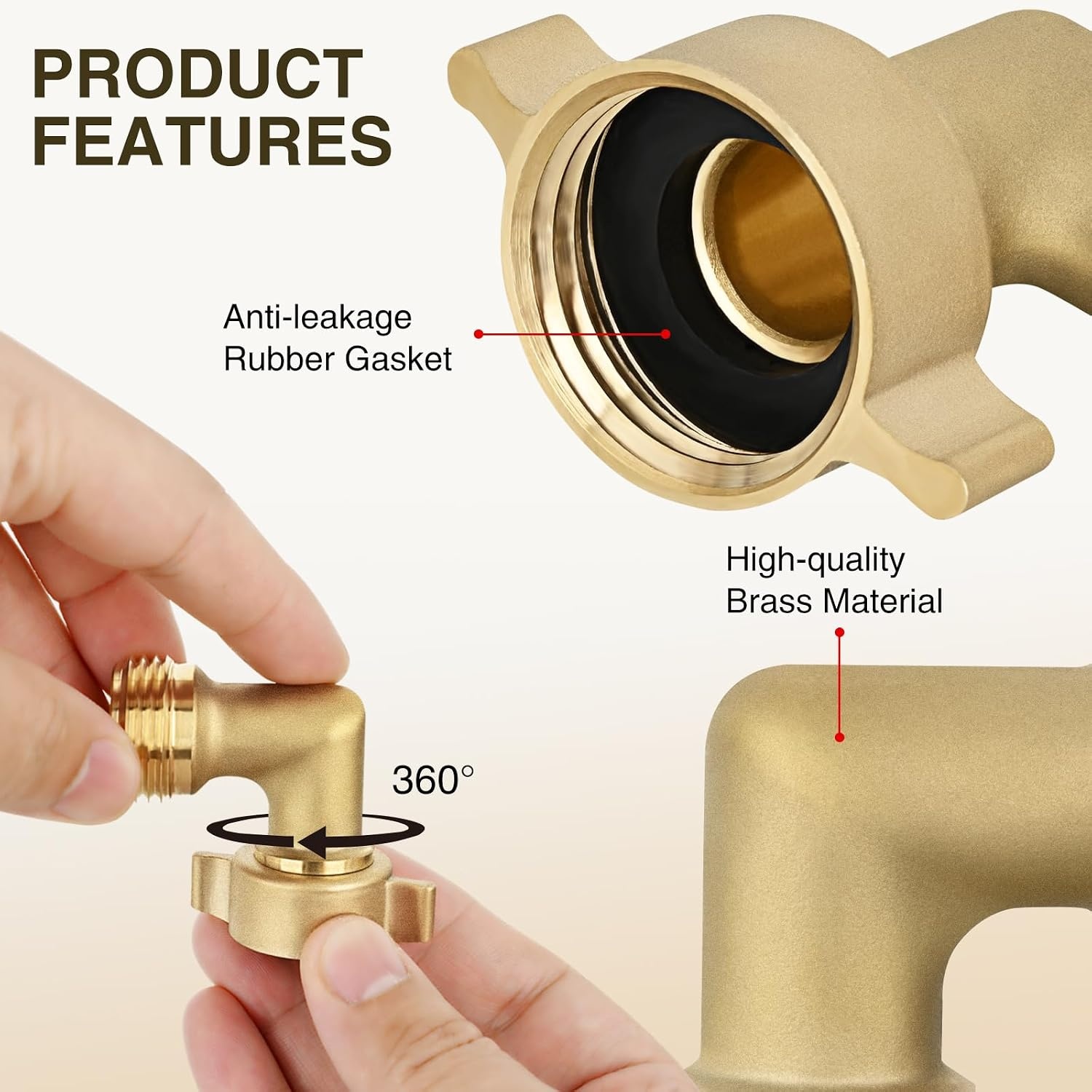 image:imageNilight RV Water Pressure Regulator for RV Camper Adjustable Handle Water Hose Pressure Regulator with Oil Filled Gauge and Inlet Screen Filter Brass Leadfree Reducer Valve for Camper Travel Trailer90 Degree Hose Elbow