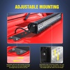 image:imageNilight 2PCS Hood Mounting Brackets for 20 LED Light Bar on Jeep Wrangler JK 20072017 2 Years Warranty 90040B BlackFor 20072017 JK