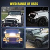 image:imageNilight 2PCS Hood Mounting Brackets for 20 LED Light Bar on Jeep Wrangler JK 20072017 2 Years Warranty 90040B BlackFor 20072017 JK