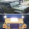 image:imageNilight 2PCS Hood Mounting Brackets for 20 LED Light Bar on Jeep Wrangler JK 20072017 2 Years Warranty 90040B BlackFor 20072017 JK