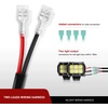 image:imageNilight 2Pcs 18w Spot LED Work Lights LED Pods Fog Lights Off Road Led Lights Driving Lights with16AWG Off Road Wiring Harness Kit2 Leads18W Lights  Wiring Harness