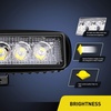image:imageNilight 2Pcs 18w Spot LED Work Lights LED Pods Fog Lights Off Road Led Lights Driving Lights with16AWG Off Road Wiring Harness Kit2 Leads18W Lights  Wiring Harness