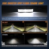 image:imageNilight 2Pcs 18w Spot LED Work Lights LED Pods Fog Lights Off Road Led Lights Driving Lights with16AWG Off Road Wiring Harness Kit2 Leads60W Side Shooter Light  Wiring Harness