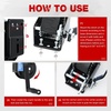 image:imageNilight Boat Trailer Winch 3500 Lbs Hand Crank Winch Heavy Duty Boat Winches with 33Ft Strap Rope Hook Two Way Ratchet 41 81 Gear Portable Marine Manual Winch for Trailers Boat RV ATV Jet Ski TowingBlack