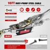 image:imageNilight Boat Trailer Winch 3500 Lbs Hand Crank Winch Heavy Duty Boat Winches with 33Ft Strap Rope Hook Two Way Ratchet 41 81 Gear Portable Marine Manual Winch for Trailers Boat RV ATV Jet Ski TowingBlack