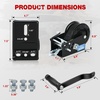 image:imageNilight Boat Trailer Winch 3500 Lbs Hand Crank Winch Heavy Duty Boat Winches with 33Ft Strap Rope Hook Two Way Ratchet 41 81 Gear Portable Marine Manual Winch for Trailers Boat RV ATV Jet Ski TowingBlack