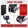 image:imageNilight Boat Trailer Winch 3500 Lbs Hand Crank Winch Heavy Duty Boat Winches with 33Ft Strap Rope Hook Two Way Ratchet 41 81 Gear Portable Marine Manual Winch for Trailers Boat RV ATV Jet Ski TowingBlack