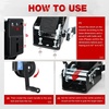image:imageNilight Boat Trailer Winch 3500 Lbs Hand Crank Winch Heavy Duty Boat Winches with 33Ft Strap Rope Hook Two Way Ratchet 41 81 Gear Portable Marine Manual Winch for Trailers Boat RV ATV Jet Ski TowingBlack