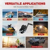 image:imageNilight Boat Trailer Winch 3500 Lbs Hand Crank Winch Heavy Duty Boat Winches with 33Ft Strap Rope Hook Two Way Ratchet 41 81 Gear Portable Marine Manual Winch for Trailers Boat RV ATV Jet Ski TowingBlack