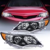 image:imageNilight Headlight Assembly Compatible with 2000 2001 Toyota Camry Replacement Headlamp Black Housing Amber Reflector Driver and Passenger SideBlack Housing Amber Reflector