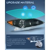 image:imageNilight Headlight Assembly Compatible with 2000 2001 Toyota Camry Replacement Headlamp Black Housing Amber Reflector Driver and Passenger SideBlack Housing Amber Reflector
