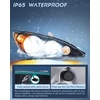 image:imageNilight Headlight Assembly Compatible with 2000 2001 Toyota Camry Replacement Headlamp Black Housing Amber Reflector Driver and Passenger SideBlack Housing Amber Reflector