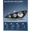 image:imageNilight Headlight Assembly Compatible with 2000 2001 Toyota Camry Replacement Headlamp Black Housing Amber Reflector Driver and Passenger SideBlack Housing Amber Reflector