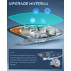 image:imageNilight Headlight Assembly Compatible with 2000 2001 Toyota Camry Replacement Headlamp Black Housing Amber Reflector Driver and Passenger SideChrome Housing Amber Reflector