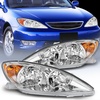 image:imageNilight Headlight Assembly Compatible with 2000 2001 Toyota Camry Replacement Headlamp Black Housing Amber Reflector Driver and Passenger SideChrome Housing Amber Reflector