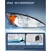 image:imageNilight Headlight Assembly Compatible with 2000 2001 Toyota Camry Replacement Headlamp Black Housing Amber Reflector Driver and Passenger SideChrome Housing Amber Reflector