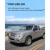 image:imageNilight Headlight Assembly Compatible with 2001 2002 2003 2004 Nissan Frontier XE OE Style Replacement Halogen Headlights Chrome Housing Amber Reflector Headlamp Passenger and DriverChrome Housing Amber Reflector Clear Turn Light