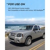 image:imageNilight Headlight Assembly Compatible with 2001 2002 2003 2004 Nissan Frontier XE OE Style Replacement Halogen Headlights Chrome Housing Amber Reflector Headlamp Passenger and DriverBlack Housing Amber Reflector Clear Turn Light