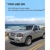 image:imageNilight Headlight Assembly Compatible with 2001 2002 2003 2004 Nissan Frontier XE OE Style Replacement Halogen Headlights Chrome Housing Amber Reflector Headlamp Passenger and DriverBlack Housing Amber Reflector Amber Turn Light