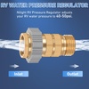 image:imageNilight RV Water Pressure Regulator for RV Camper Adjustable Handle Water Hose Pressure Regulator with Oil Filled Gauge and Inlet Screen Filter Brass Leadfree Reducer Valve for Camper Travel Trailer4050 psi